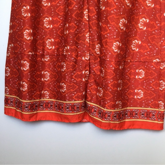 Charlie Charlie Charlotte Cap Sleeve V-neck Front Slit Fit & Flare Dress Size S - Picture 9 of 15